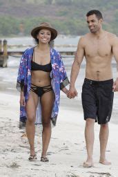 Kat Graham In A Bikini At A Beach In Jamaica July 2014 CelebMafia