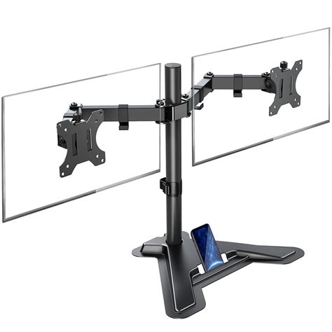 Mountup Dual Monitor Stand Freestanding And Height Adjustable Monitor