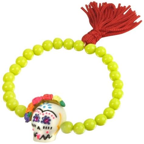 N2 Frida Kahlo Sugar Skull Bracelet 63 Found On Polyvore Skull