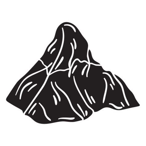 Landform montanha plana preto - Baixar PNG/SVG Transparente