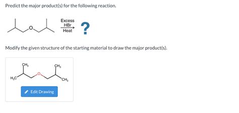 Solved Predict The Major Product S For The Following Chegg
