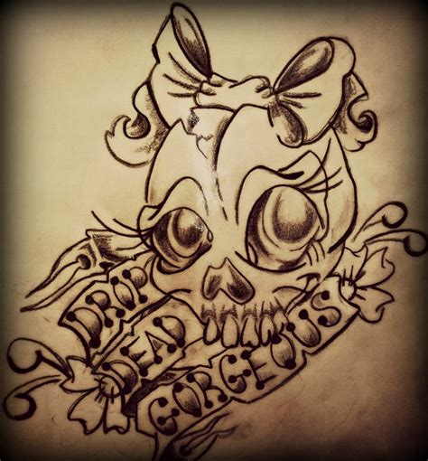 #doodles #drawings #tattoo #cute tattoos #writing on body #tumblr aesthetic #brown aesthetic #brown bambi. Cute skull tattoo design | Tattoos | Pinterest