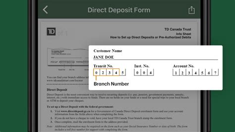 A void cheque is a cheque that has the word void written over it. How to access the direct deposit form on the TD app