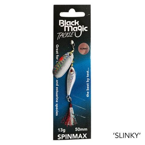 Black Magic Spinmax Slinky Lure 93g Silverred
