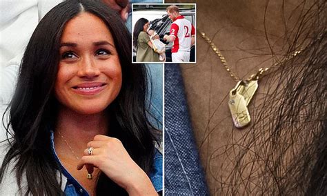 Meghan Wears Necklace Adorned With Prince Harry And Archie S Initials