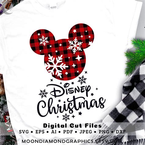Disney Christmas Svg Mickey Mouse Santa Svg Christmas Tshirt Etsy