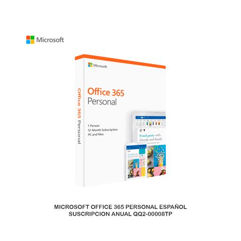 Microsoft Office 365 Personal EspaÑol Suscripcion Anual Qq2 00008tp