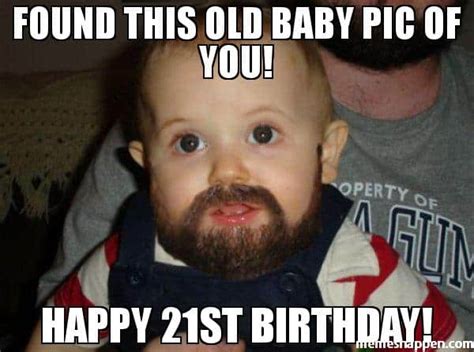 20 Funniest Happy 21st Birthday Memes