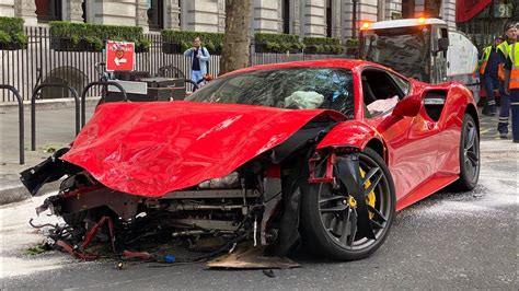 £300000 Ferrari Supercar Crash During Lockdown Youtube