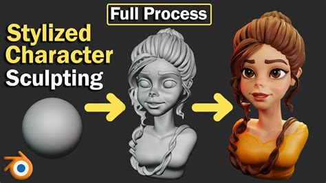 How To Sculpt A Stylized Character Head In Blender Full Process