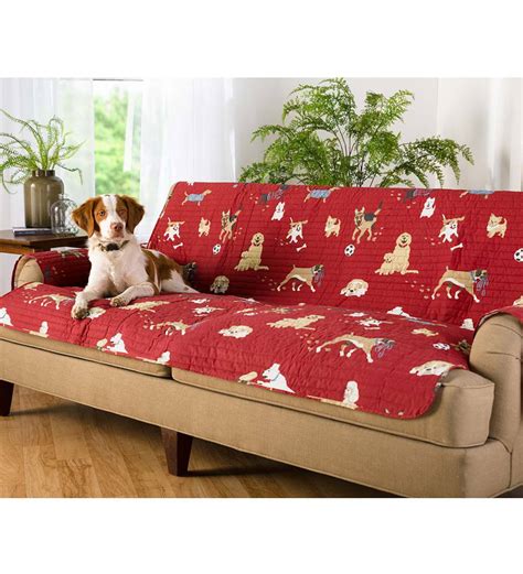 Protective Pet Sofa Cover Dog Park Design Plow And Hearth Exclusives