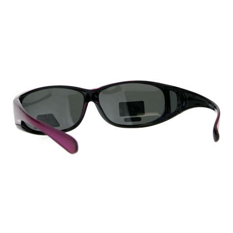 Polarized Womens Rhinestone Bling Fit Over Rectangular 60mm Sunglasses Ebay