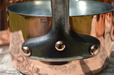 Pip Copper Pans New Atelier Du Cuivre Tin Five Vintage French Mm Copper Cast Iron Handles