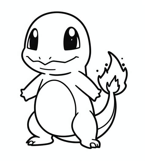Adorable Charmander Coloring Page Download Print Or Color Online For