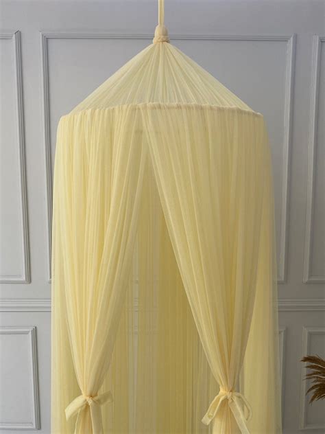 Yellow Canopy Bed Canopyhanging Playcrib Etsy