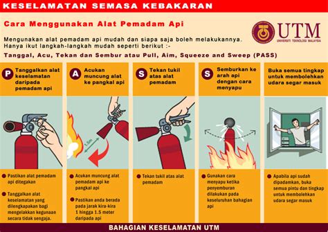(i) latar belakang jabatan/pejabat (ii) objektif jabatan/pejabat (iii) carta jabatan/pejabat Cara Menggunakan Alat Pemadam Api | Bahagian Keselamatan Divi