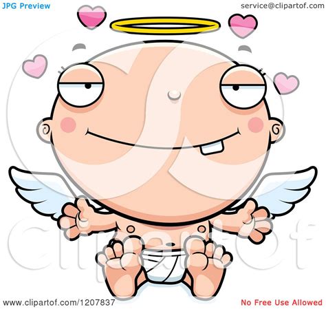 Cartoon Of A Loving Baby Infant Angel Royalty Free