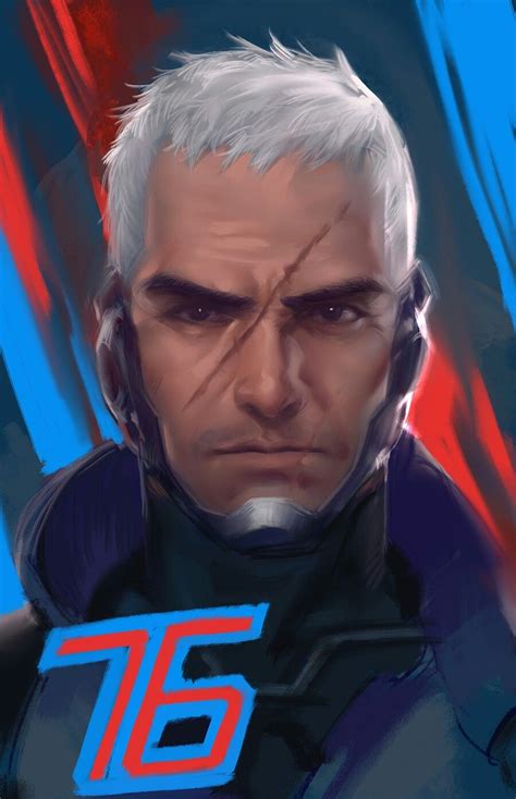 Overwatch Soldier 76 오버워치 얼굴 인체