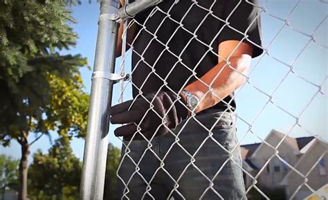 How To Install A Chain Link Fence The Home Depot