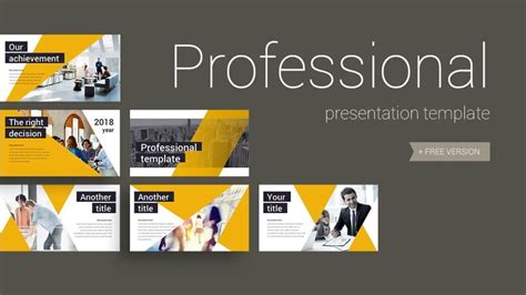 Professional Presentation Template Premium Just Free Slides