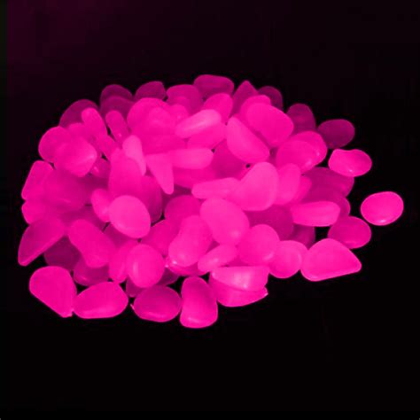 Pink Glow In The Dark Pebbles These Would Be So Fun To Put In The