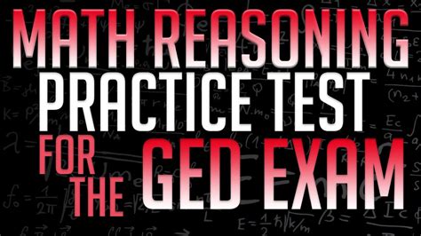Math Reasoning Practice Test For The Ged Youtube