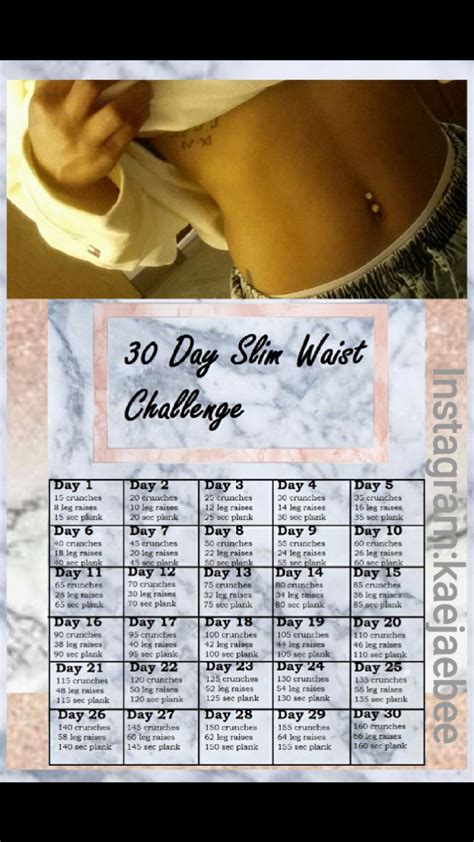 waist workout challenge 7 day workout body challenge weight workout plan stomach workout