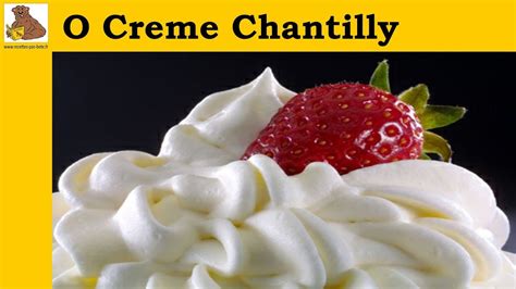 O Creme Chantilly Receita R Pida E F Cil Pt Youtube
