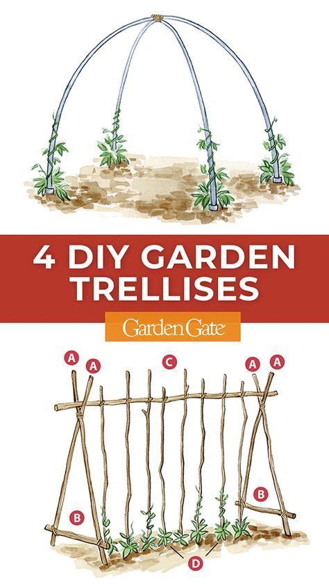 Growing Vining Vegetables This Year These Diy Garden Trellises Will
