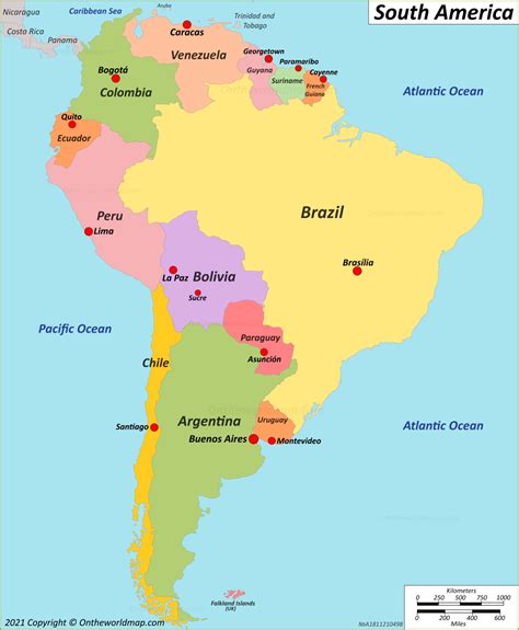 South America Political Map With Capitals United States Map Sexiz Pix