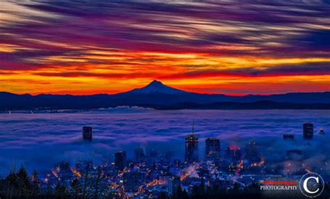 Foggy Sunrise In Portland Oregon This Is Some Of Sunrise A Flickr