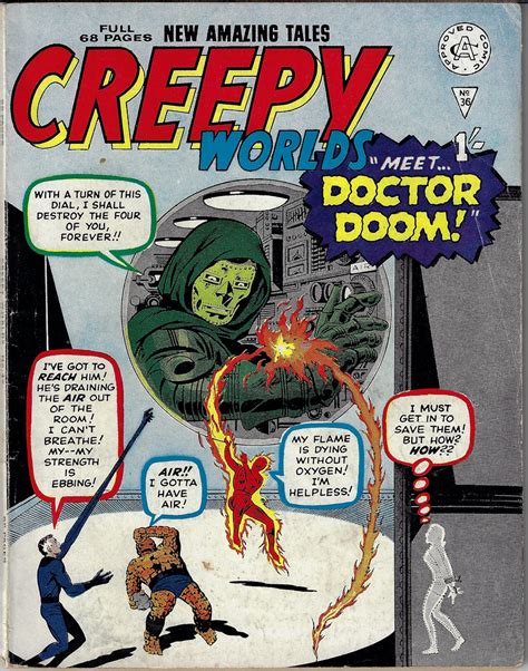 Doctor Doom 1st Appearance Creepy Worlds 36 Published