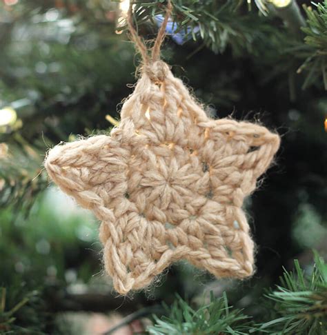crochet star ornaments free pattern