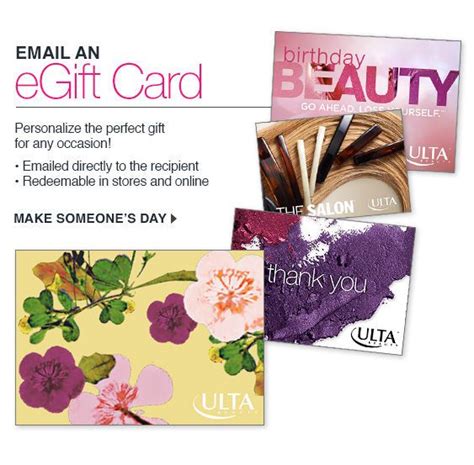 We would love to hear from you please contact our team. Ulta E-Gift Cards | Ulta gift card, Gift card, Egift card