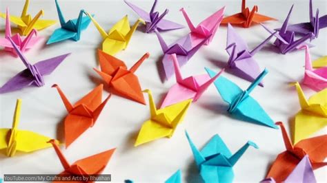 Traditional Origami Crane Easy Paper Bird How To Make An Origami