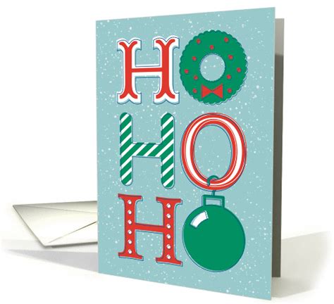 Ho Ho Ho Merry Christmas Card 1399222