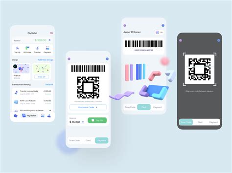 Payment Digital Wallet Mobile Ui Kits Uplabs