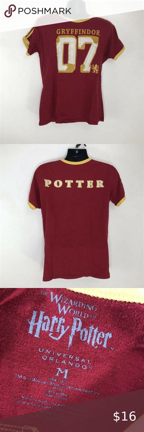 Harry Potter Gryffindor Quidditch Jersey Shirt M Gryffindor Harry
