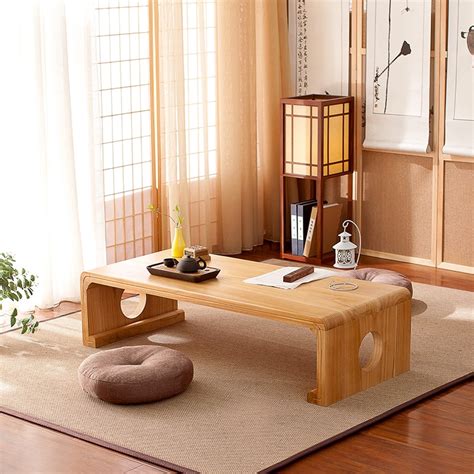 Simple Japanese Style Simple Solid Wood Tung Wood Table Computer Table