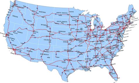 Map Of Usa Highway System Topographic Map Of Usa With States