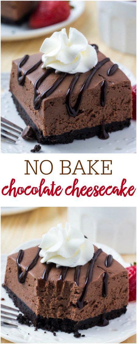No Bake Chocolate Cheesecake Yummy Recipes