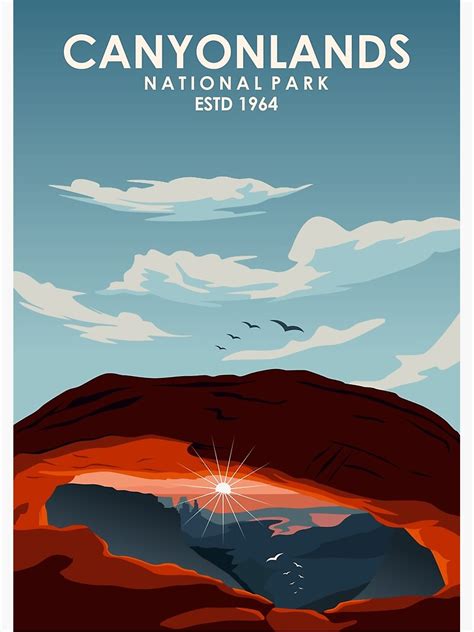 Canyonlands National Park Travel Poster Room Decor Art Framed Art