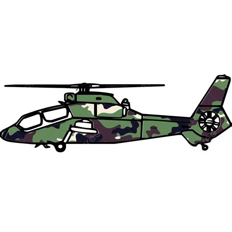 Cartoon Army Helicopter