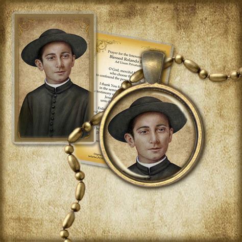Bl Rolando Rivi Pendant And Holy Card T Set For Etsy