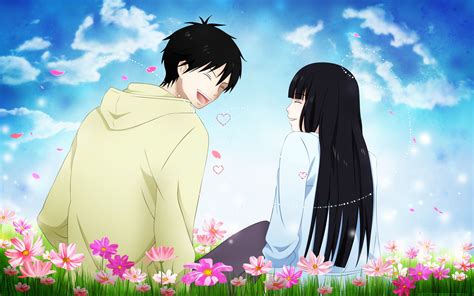 Wallpaper Illustration Flowers Anime Girls Anime Boys Love