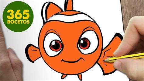 Como Dibujar Nemo Emoticonos Whatsapp Kawaii Paso A Paso Dibujos