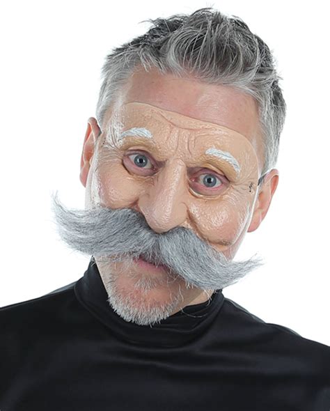 Mustached Old Man Mask Party City