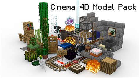 Minecraft Model Pack For Cinema 4d Youtube