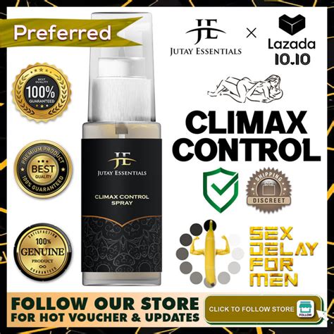 climax control jutay essentials desensitizing delay spray for men clinically proven to help