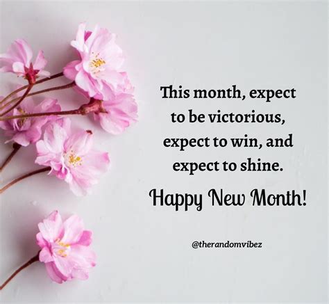 This Month Expect To Be Victorious Expect To Win And Expect To Shine Happy New Month